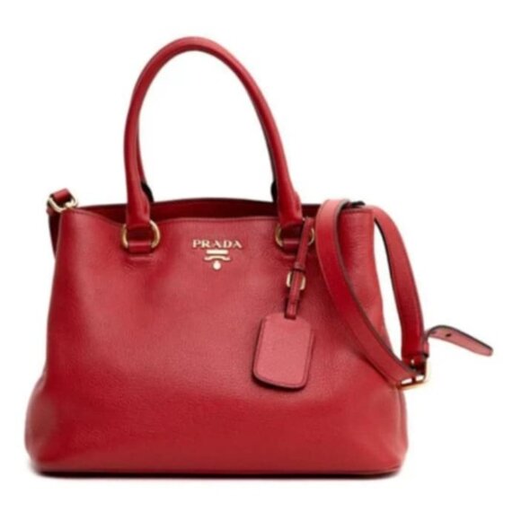 Prada Vitello Daino Leather Hand Bag 499-052825